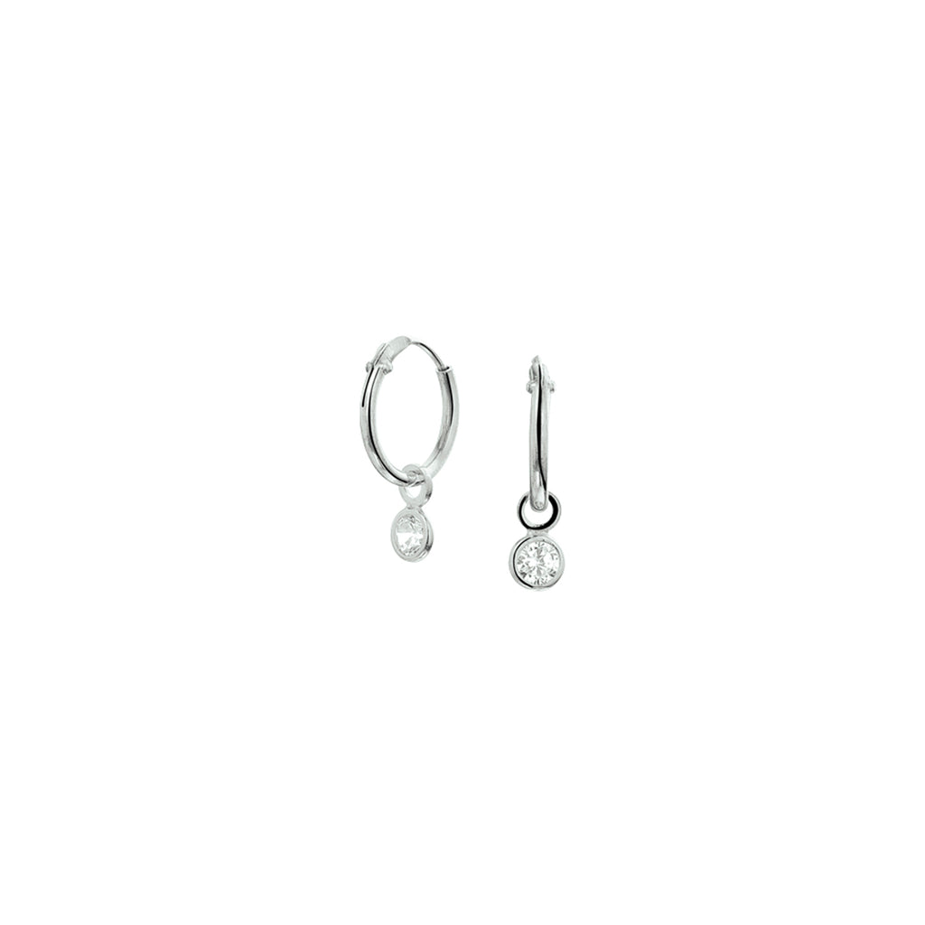 oorhangers zirkonia zilver gerhodineerd