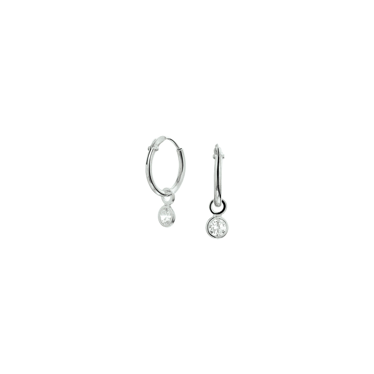 oorhangers zirkonia zilver gerhodineerd