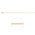 anker rond 1,1 mm 14K geelgoud