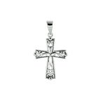 hanger oxi kruis zilver geoxideerd