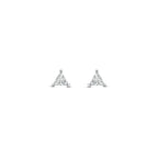oorknoppen zirkonia 4 mm zilver gerhodineerd