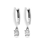 klapoorringen zirkonia en wit emaille zilver gerhodineerd