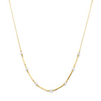 collier parels 42 + 3 cm 14K geelgoud