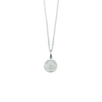 Halskette Fußball 36 + 4 cm Silber weiß