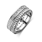 ring zirkonia zilver gerhodineerd