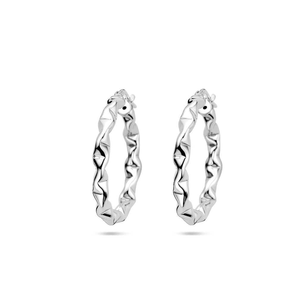 oorringen zilver gerhodineerd