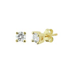 Ohrstecker Diamant 0,14 ct (2x0,07 ct) h si 14 K Gelbgold