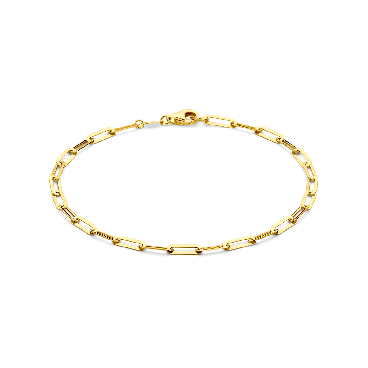 armband 3 mm 19 cm 14K geelgoud