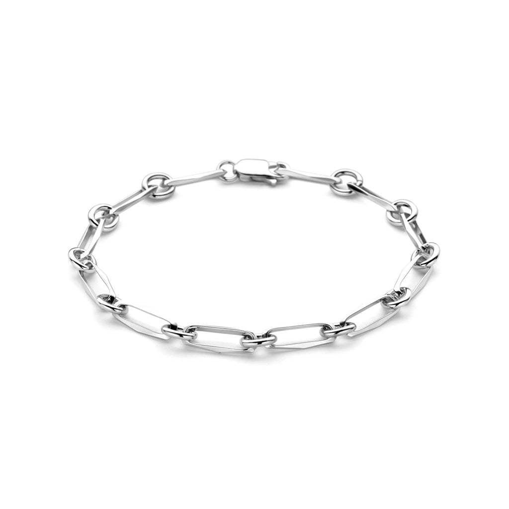 Armband geschlossen für immer massiv 5,0 mm Silber rhodiniert