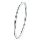 Armreif Scharnier Rundrohr 4 x 60 mm Silber rhodiniert