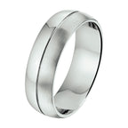 ring 7 mm zonder cz edelstaal