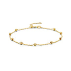 Armband Kugeln 2,5 mm 16 - 17,5 - 19 cm 14K Gelbgold