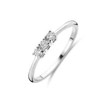 ring diamant 0.15ct h si 18K witgoud