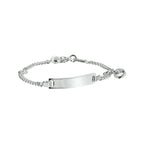 Gravurarmband Zirkonia 11 - 13 cm Silber rhodiniert