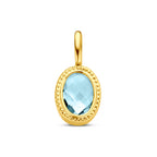 hanger sky blue topaas 14K geelgoud