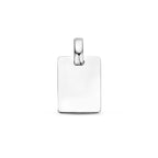 Gravuranhänger 13,5 mm Silber rhodiniert