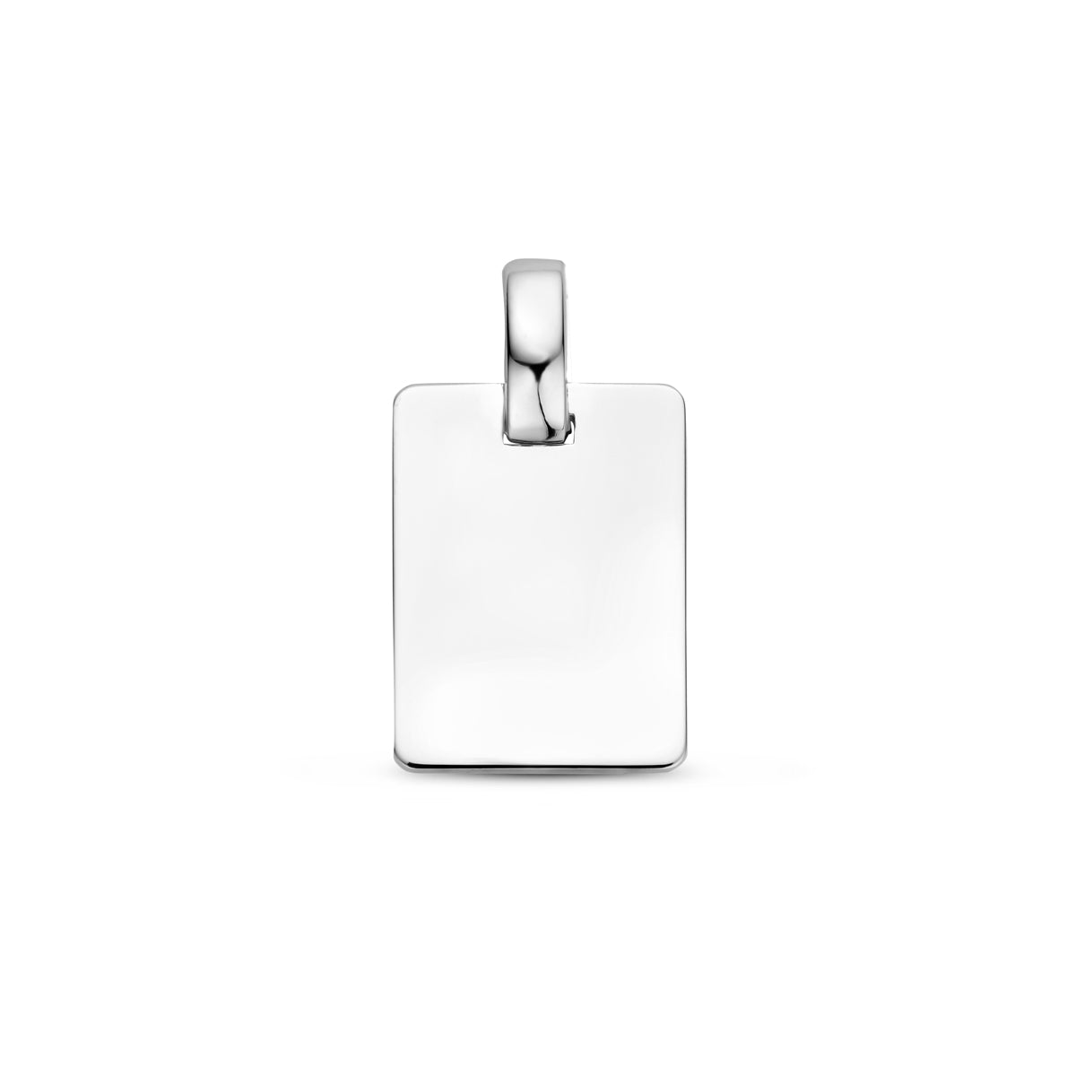 Gravuranhänger 13,5 mm Silber rhodiniert