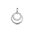 hanger rondjes zirkonia zilver gerhodineerd