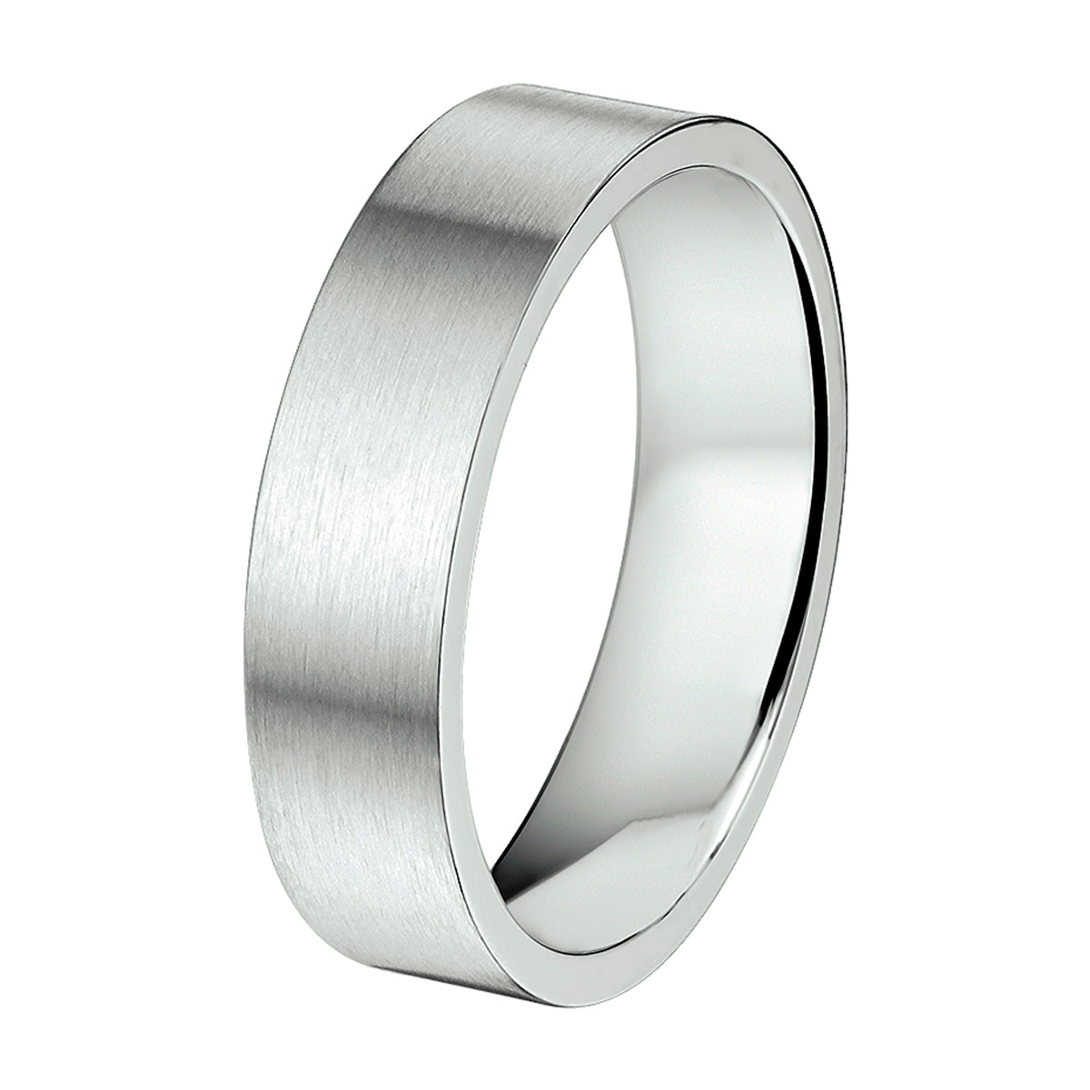 Ring 6 mm ohne Zirkonia Edelstahl