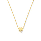 Kleeblatt-Halskette 0,7 mm 42 - 45 cm 14K Gelbgold
