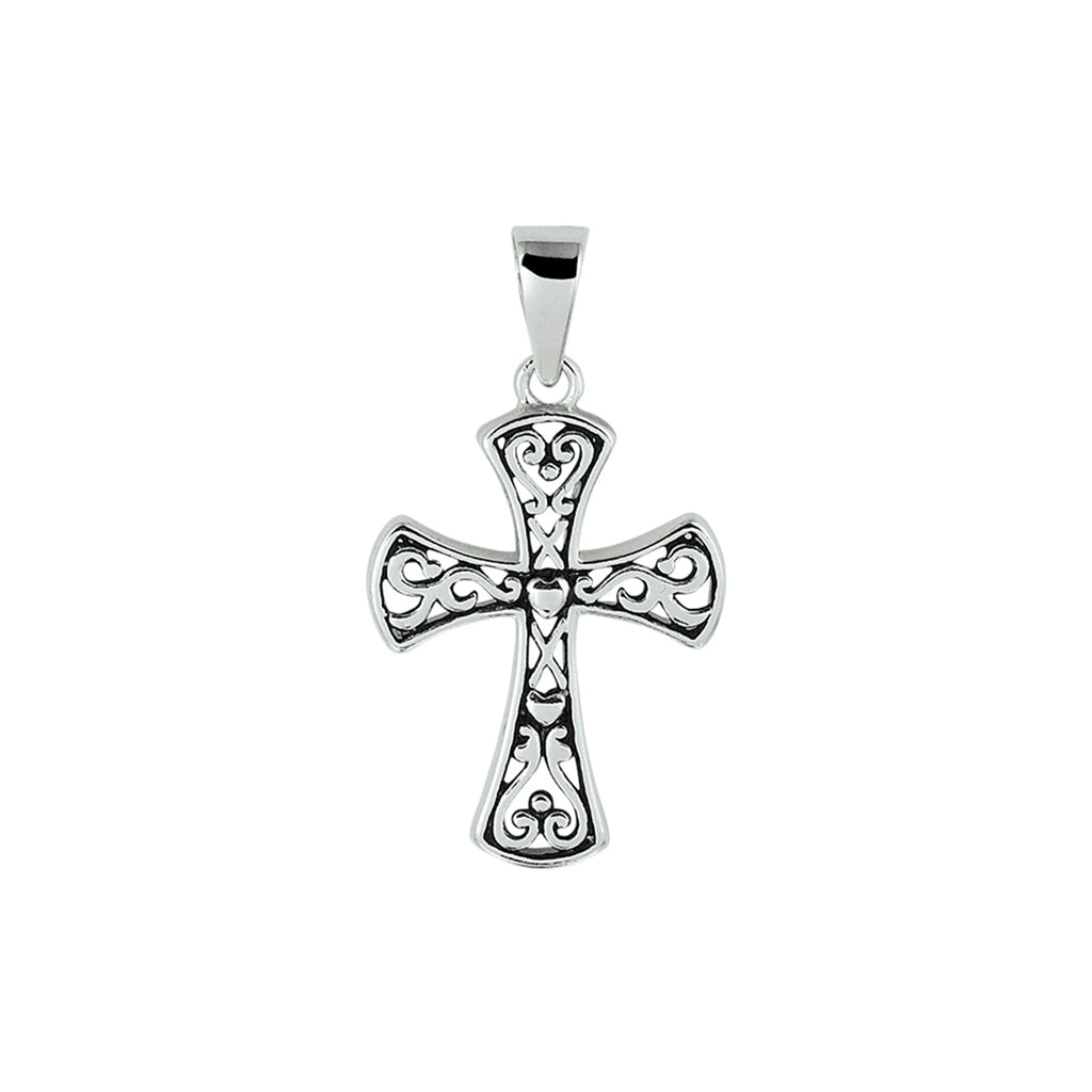 Anhänger Oxi-Kreuz Silber oxidiert