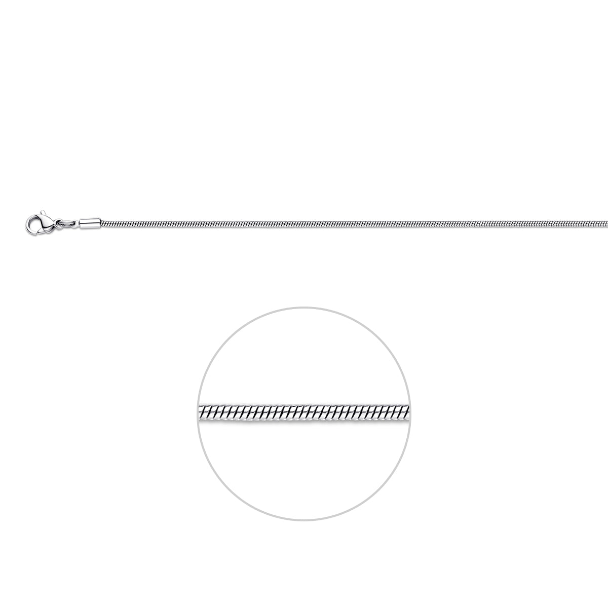 Schlauch um 1,5 mm Edelstahl
