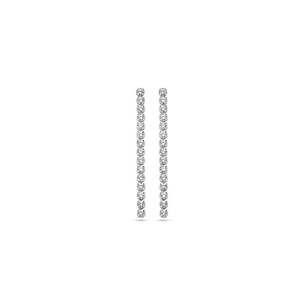 oorhangers zirkonia zilver gerhodineerd