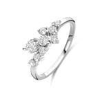 Ring Zirkonia Silber rhodiniert