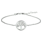 armband levensboom 1,5 mm 17 + 3 cm zilver gerhodineerd