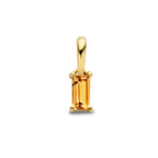 hanger met geboortesteen 9 mm 14K geelgoud