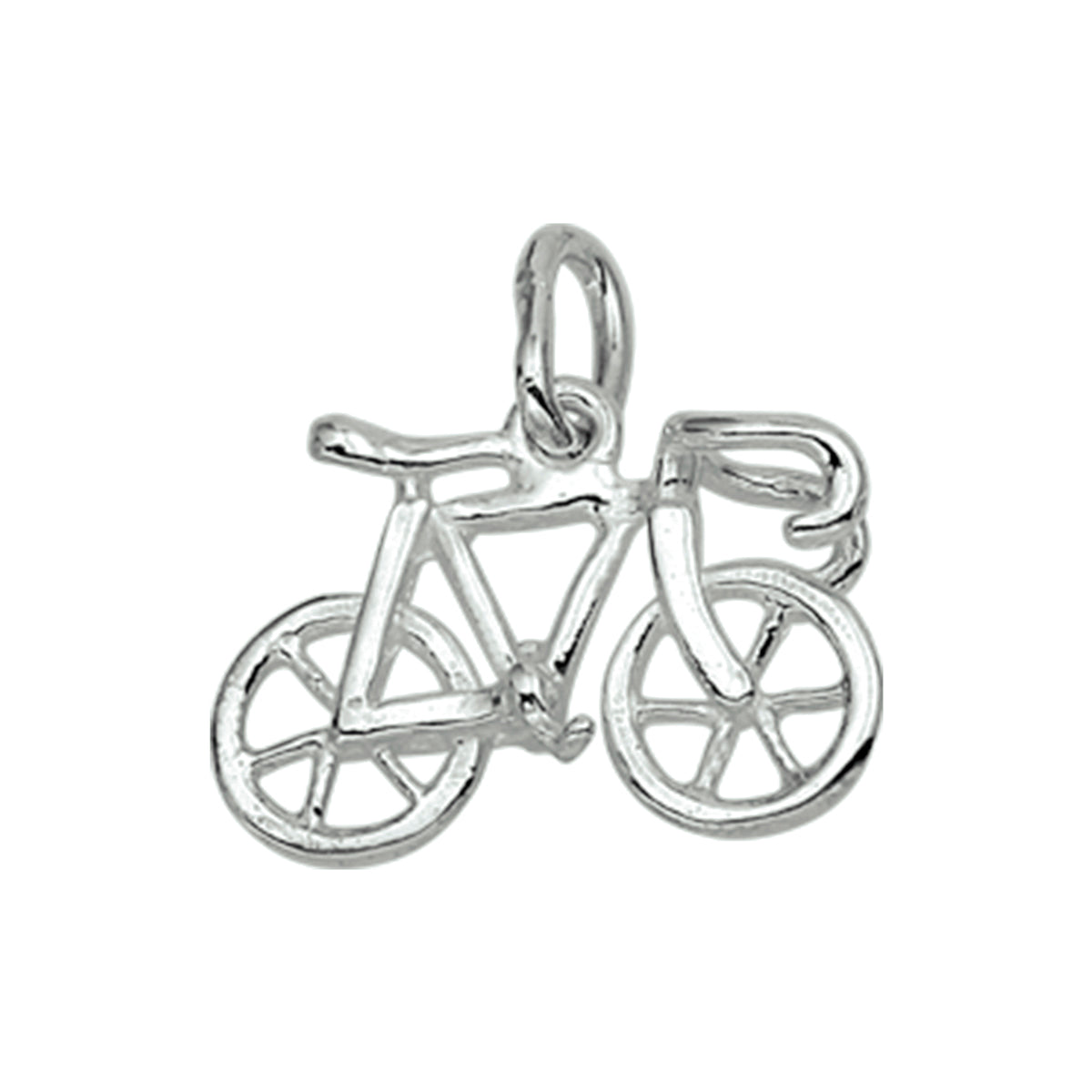 hanger wielrenfiets zilver wit