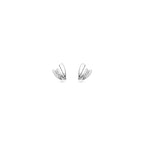 oorknoppen zirkonia 9,5 mm zilver gerhodineerd