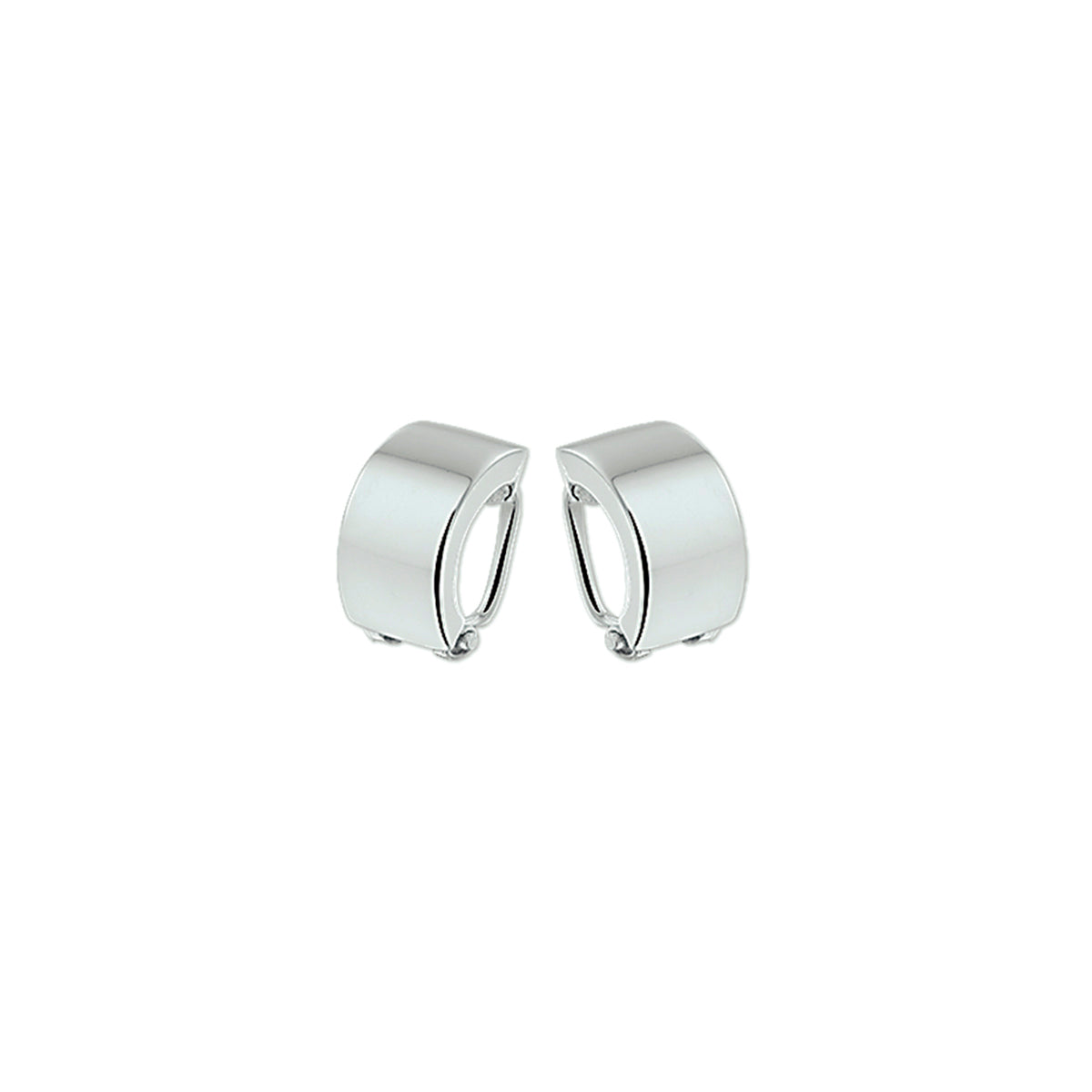 oorclips zilver wit