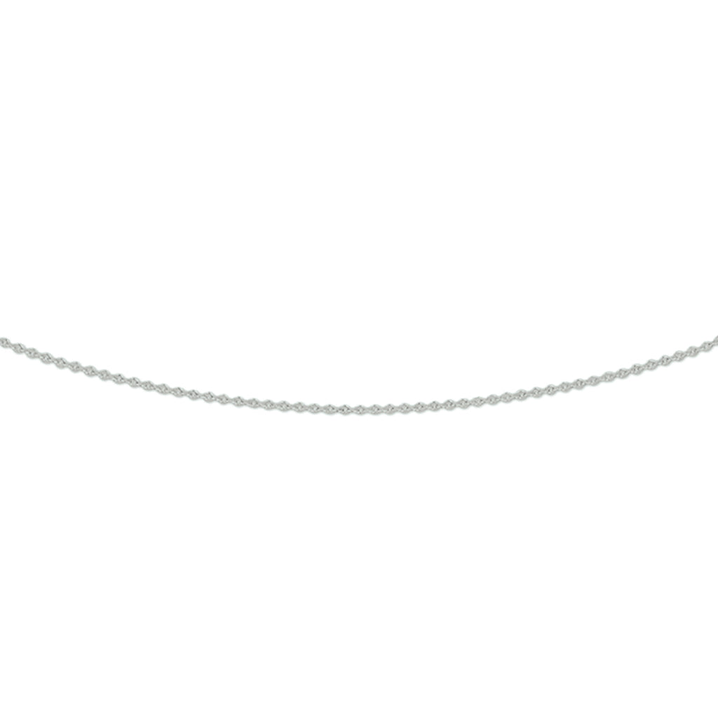 collier anker plat 0,8 mm 41 - 43 - 45 cm 14K witgoud