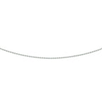 collier anker plat 0,8 mm 41 - 43 - 45 cm 14K witgoud