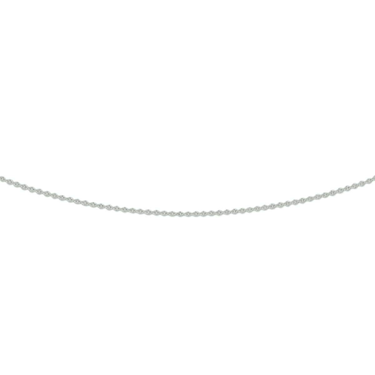 Halskette Anker flach 0,8 mm 41 - 43 - 45 cm 14K Weißgold