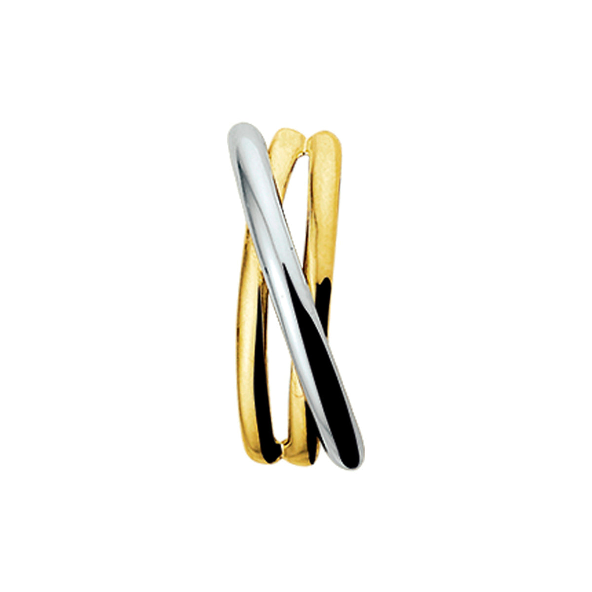 hanger 14K bicolor goud geel/wit