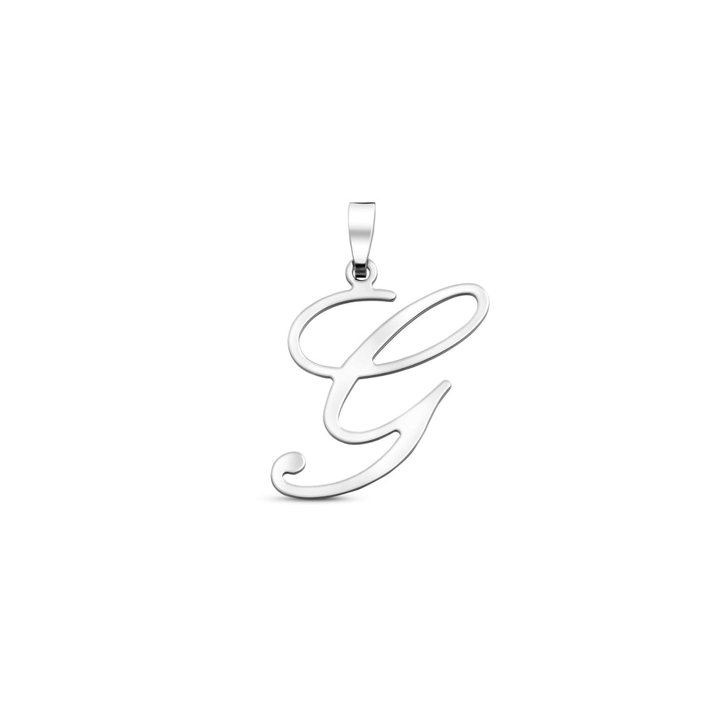 hanger letter zilver gerhodineerd