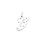 hanger letter zilver gerhodineerd