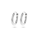oorringen 1,8 mm ronde buis zilver gerhodineerd