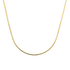 collier gourmette 2,2 mm 40 + 4 cm 3 micron zilver verguld (geel)