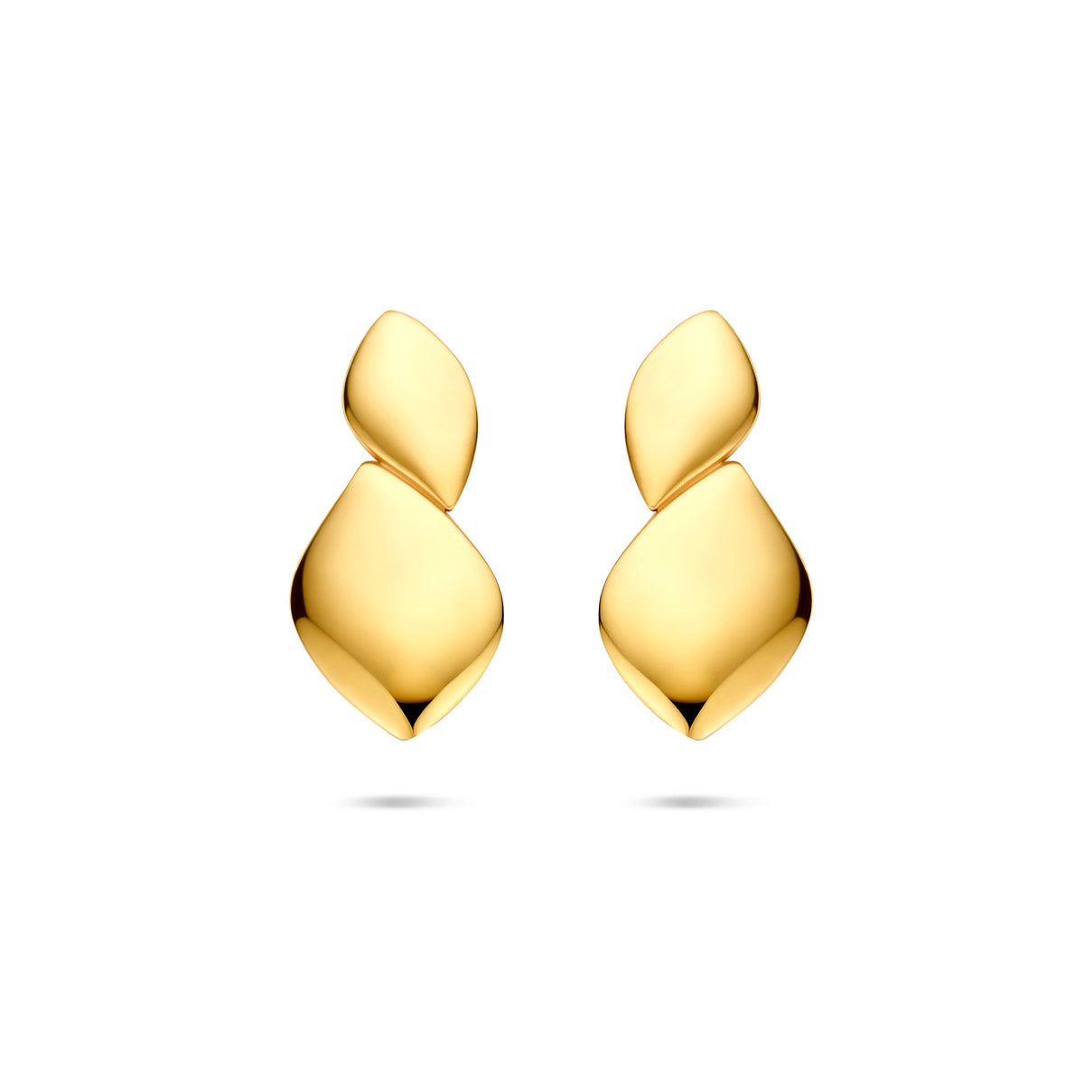 oorknoppen 19,5 mm 14K geelgoud
