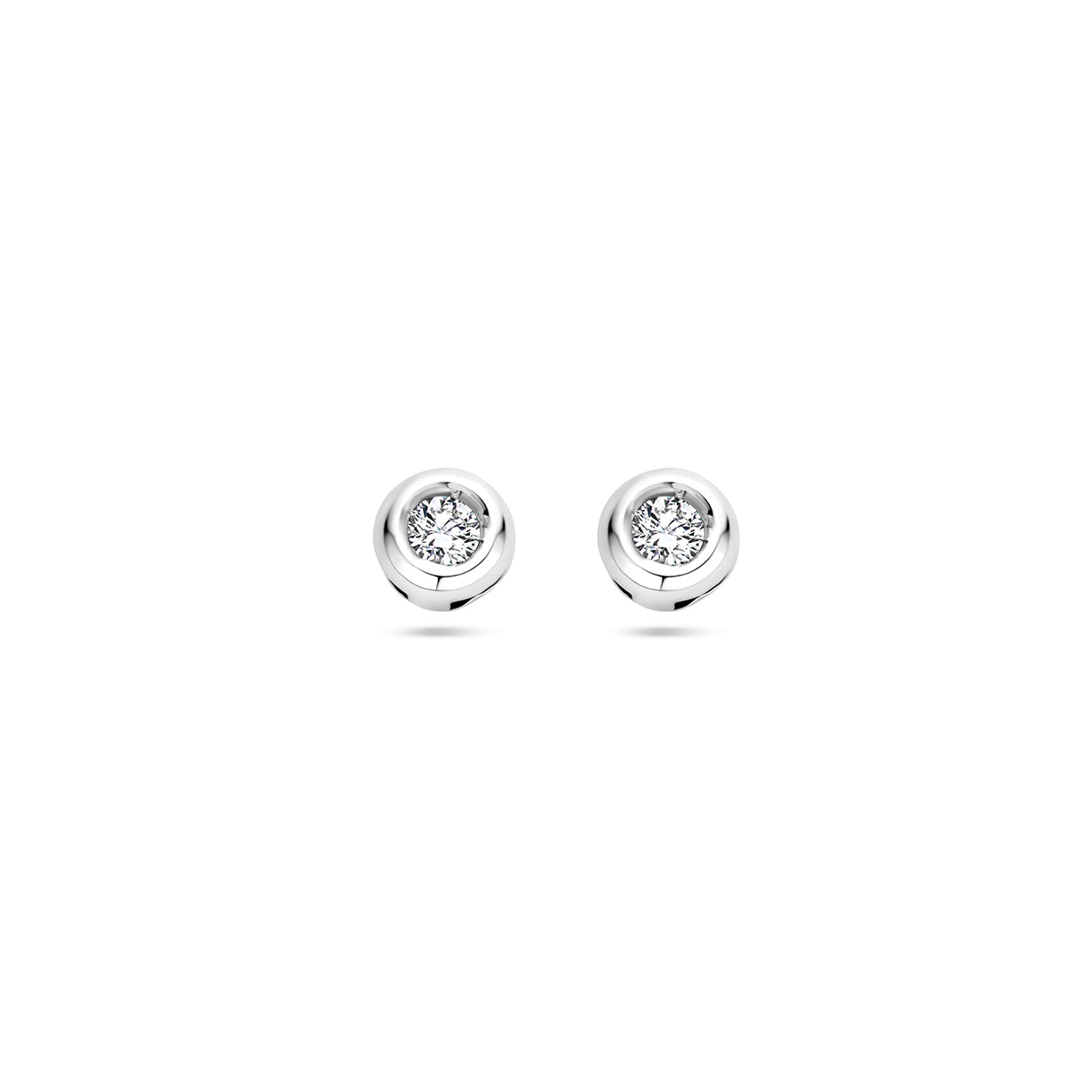 Ohrstecker Diamant 0,10 ct (2x 0,05 ct) h si 14K Weißgold