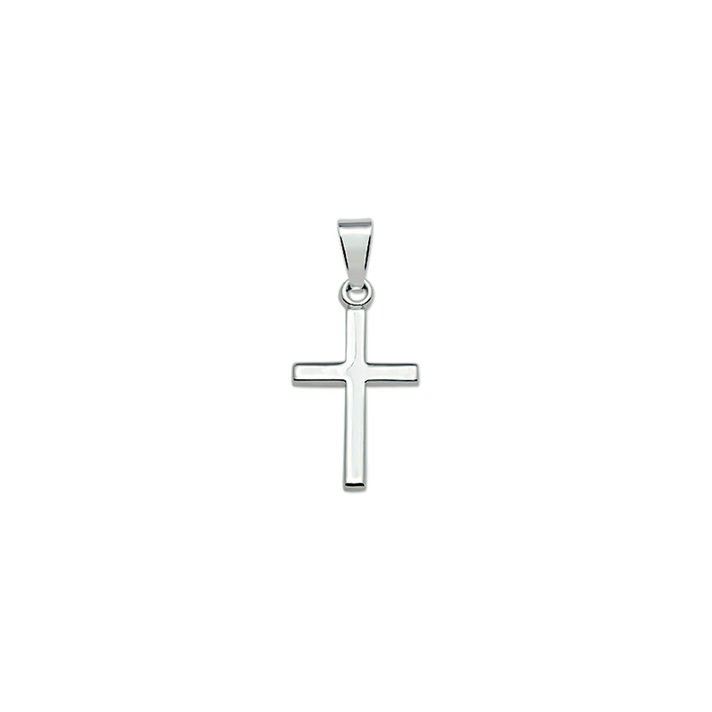 Anhänger Kreuz Silber rhodiniert
