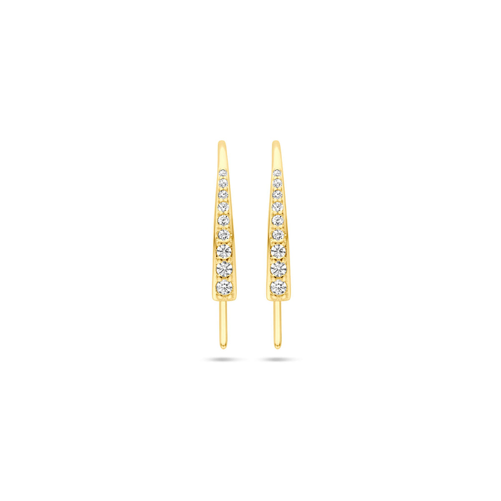 oorhaak 21 mm 14K geelgoud