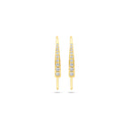 oorhaak 21 mm 14K geelgoud