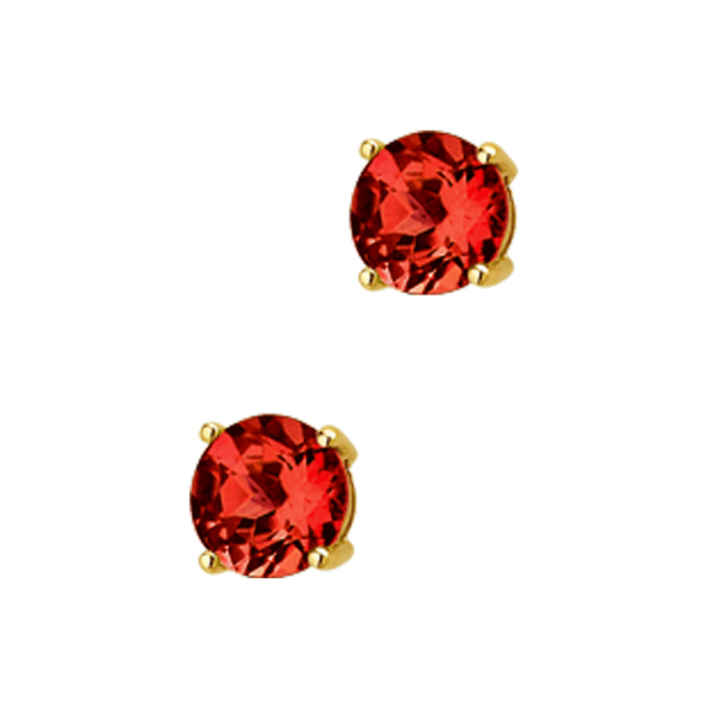 Ohrstecker Granat 14K Gelbgold