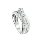 Ring Zirkonia Silber rhodiniert