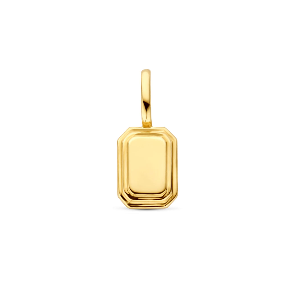 graveerhanger 8 mm 14K geelgoud