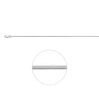slang rond 1,2 mm zilver wit